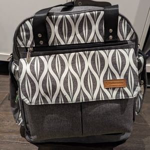 Lekebaby expandable convertible diaper backpack tote messenger